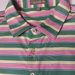 Peter Millar Summer Comfort Polo XL EUC Elk River Club Golfcore Preppy Coastal